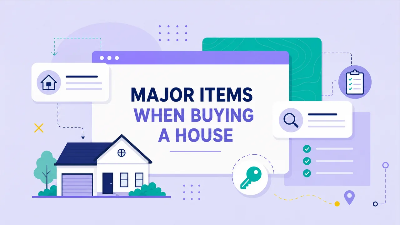 Major Items When Buying a House