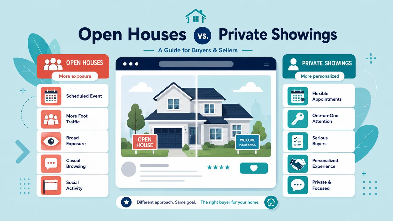 Open Houses vs. Private Showings